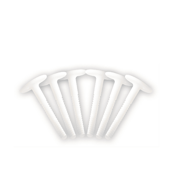 TAHE FIN SOFTBOARD SCREW SET (x6) - WHITE