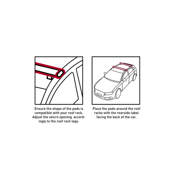 Roofrack Pads Round