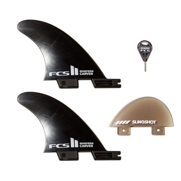 Gremlin Fin Pack (2 x FCSII Carver Quad Side Byte, small & 1 x 2" nub fin)