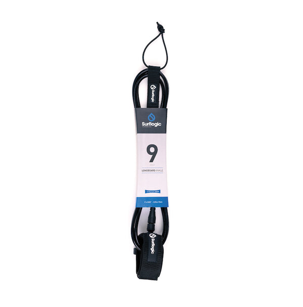 Surf Logic Leash Longboard 9 Ankle / Black