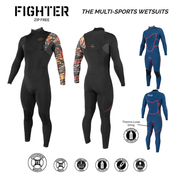 Soöruz Fullsuit Men 4/3 ZF FIGHTER - OYSTERPRENE 