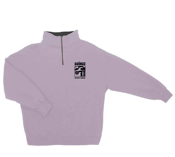 Soöruz M Sweat half zip Bio ORCHID organic cotton