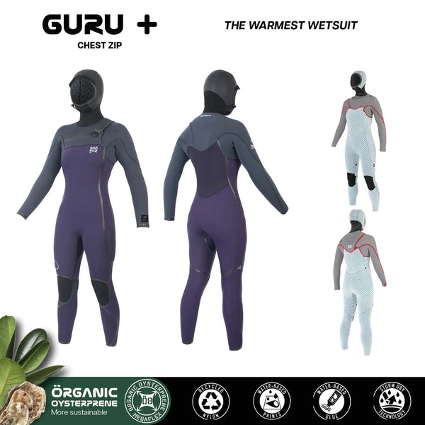 Soöruz Fullsuit Women 5/4 CZ GURU+ Hood - ORGANIC OYSTERPRENE W25