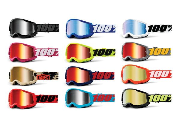 100% Strata Gen. 2 goggle anti fog mirror lens