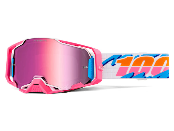 100% Armega Goggle, Lefreak - HiPER Pink Mirror Lens