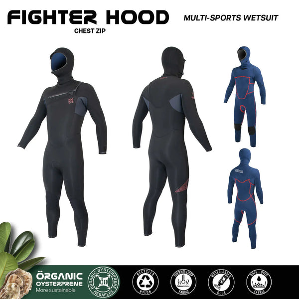 Soöruz Fullsuit Men 4/3 CZ FIGHTER HOOD - ORGANIC OYSTERPRENE W25
