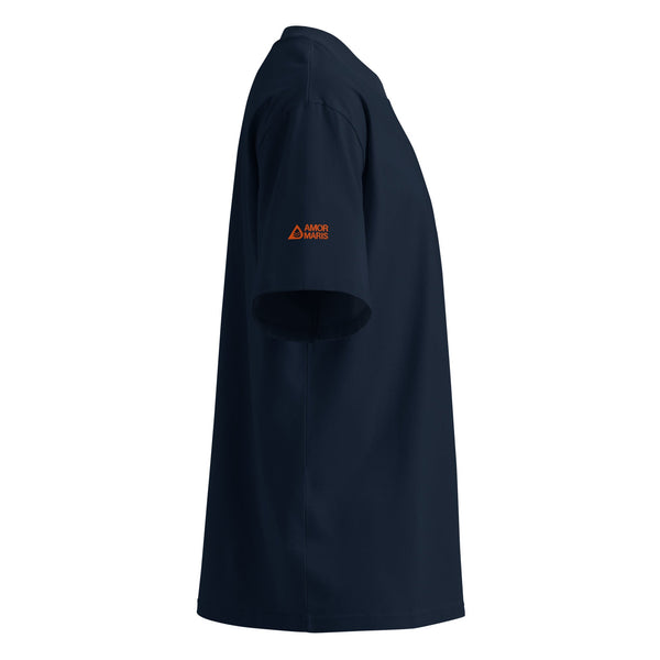Happy Kite – Oversized Bio-T-Shirt mit Stickerei 