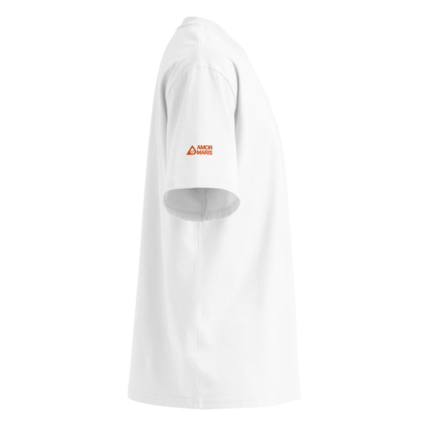 Happy Kite – Oversized Bio-T-Shirt mit Stickerei 